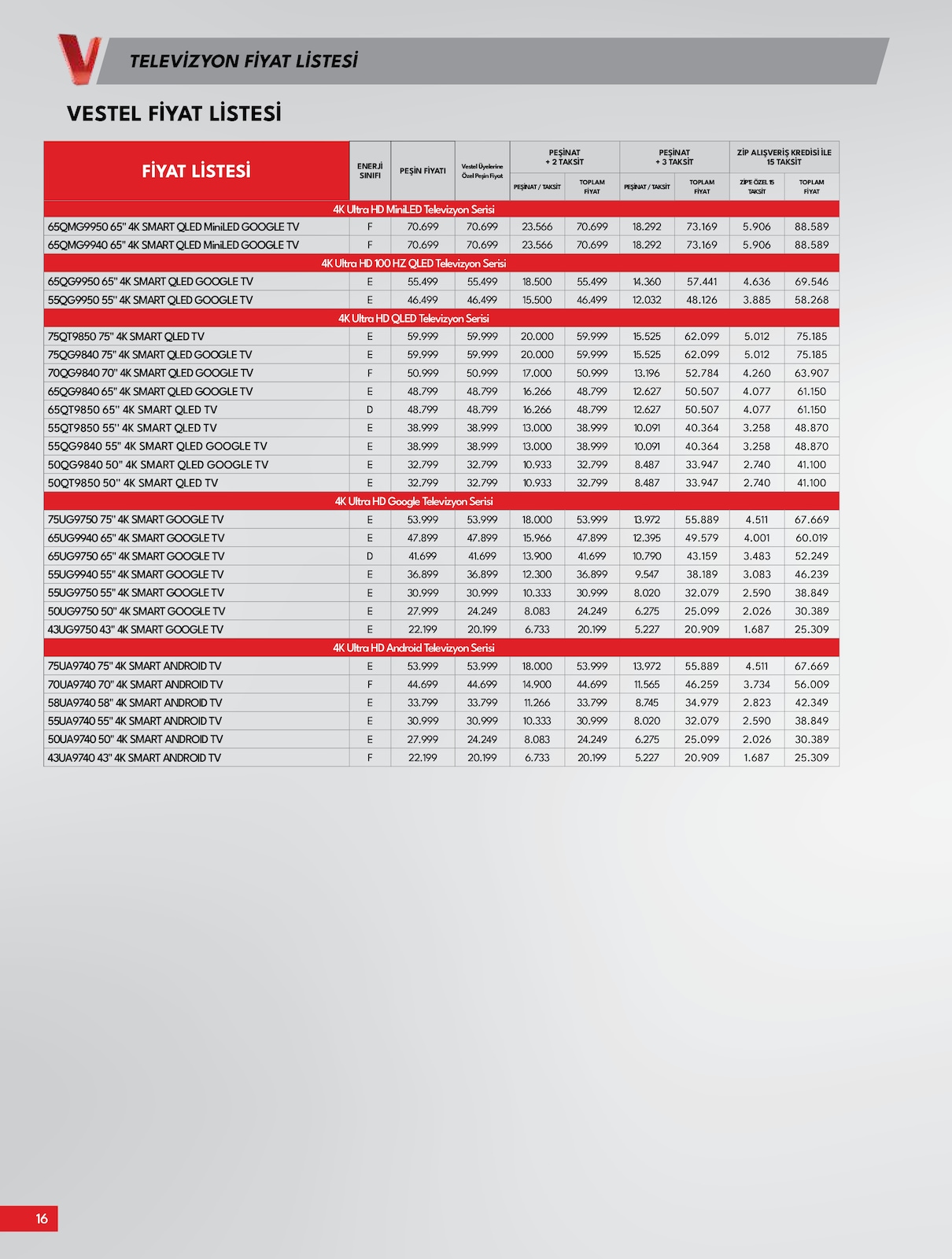 TV - Ses Broşürü - Sayfa 16
