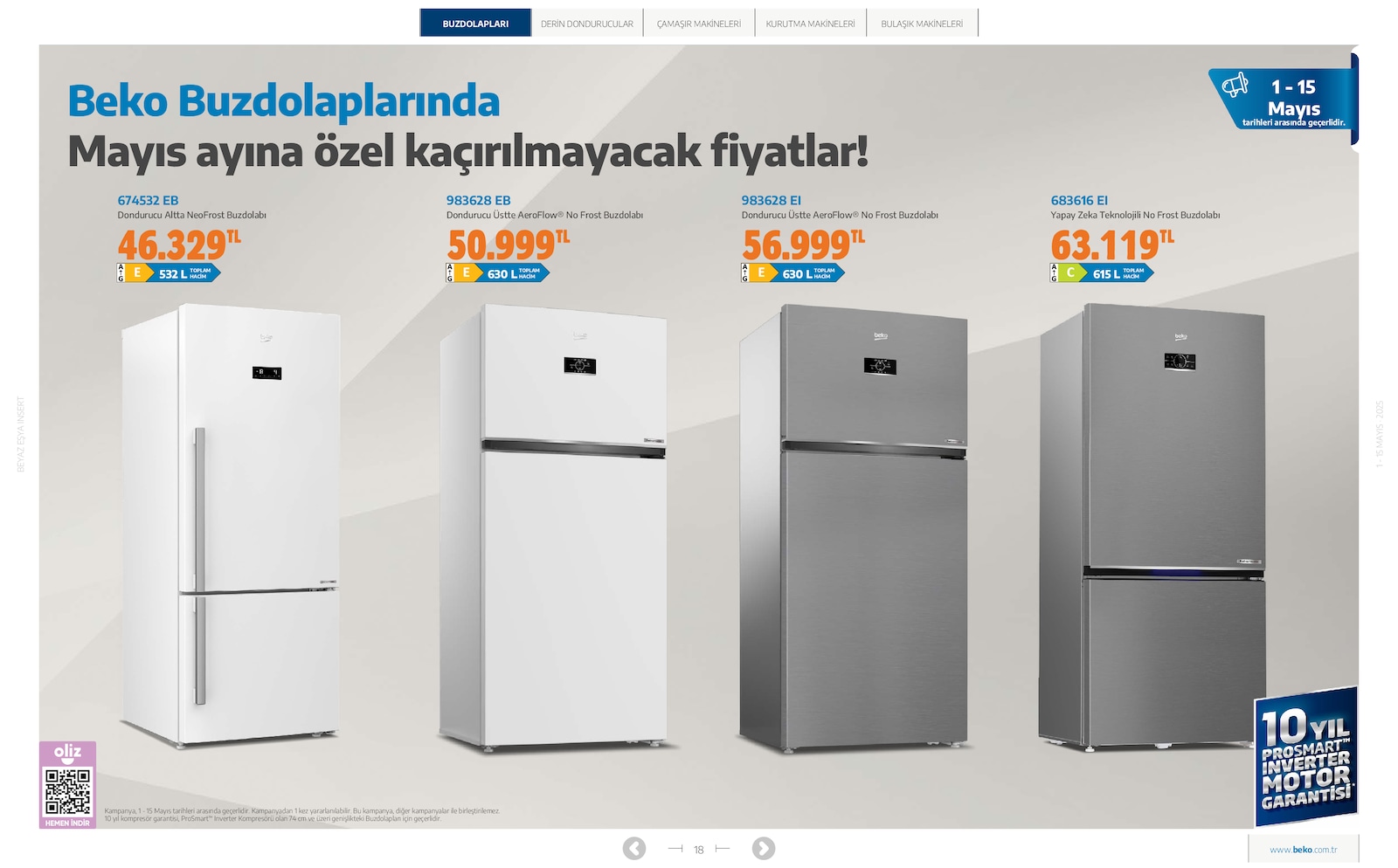 Beyaz Eşya Broşürü - Sayfa 18