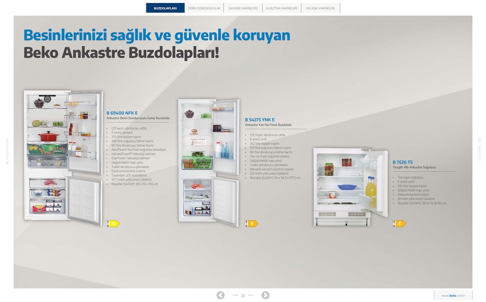 Beyaz Eşya Broşürü - Sayfa 22