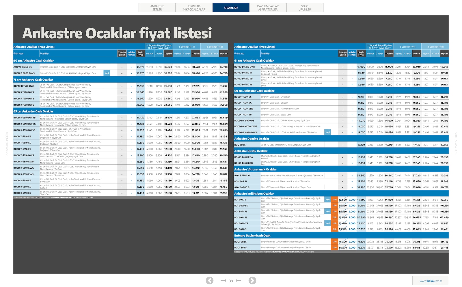 Ankastre Broşürü - Sayfa 38