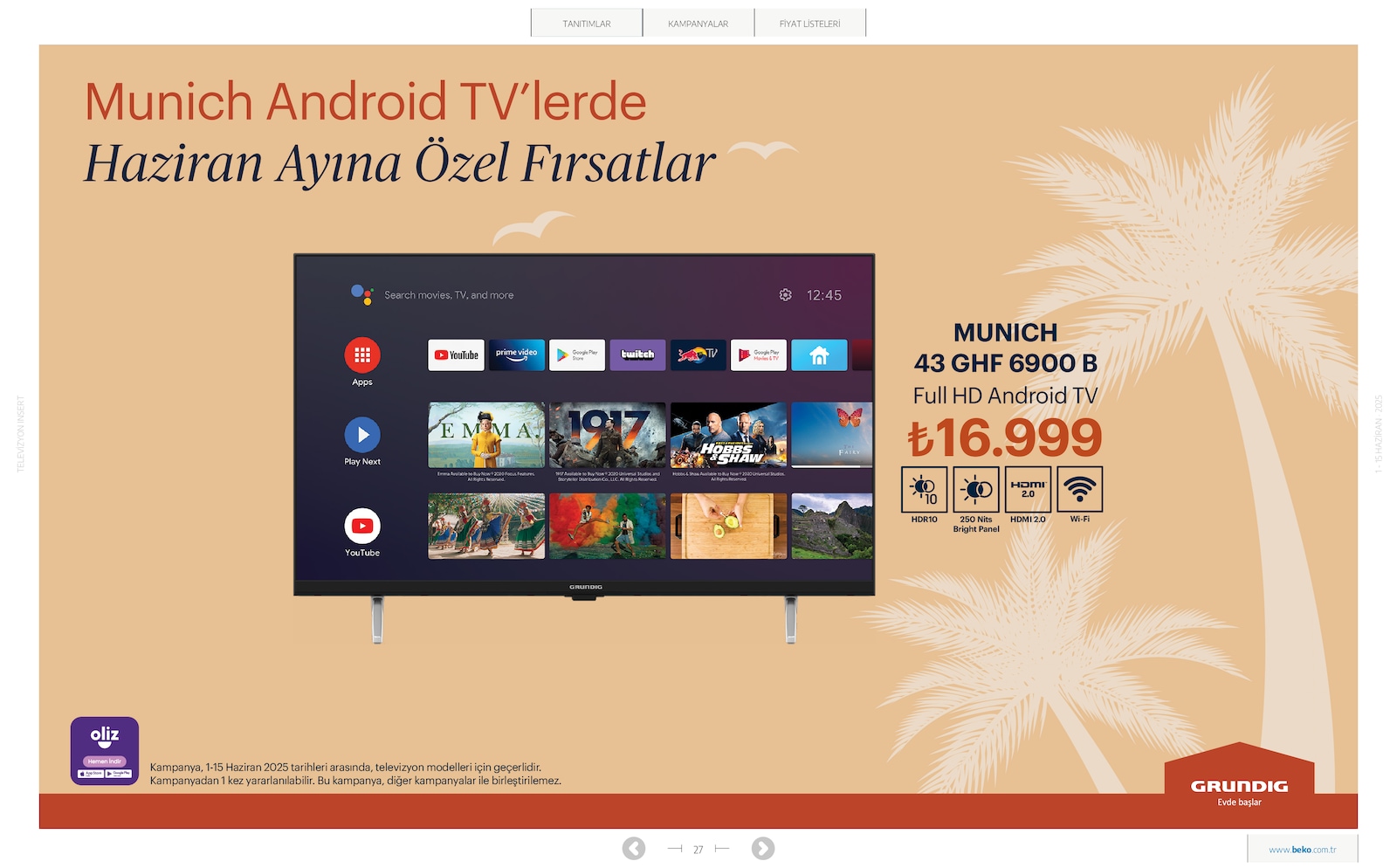 Elektronik TV Broşürü - Sayfa 27