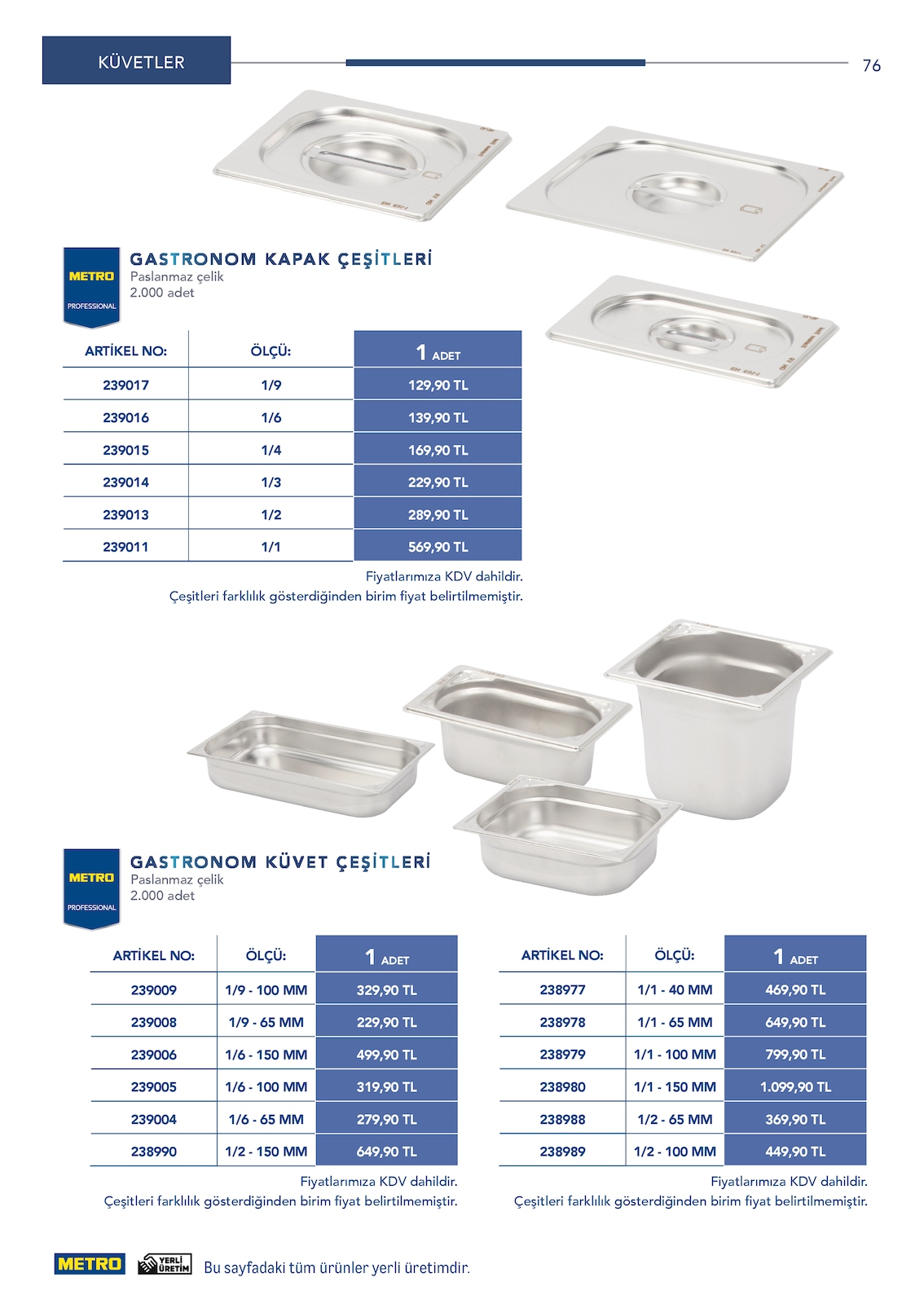 Horeca Profesyonel Çözümler - Sayfa 76