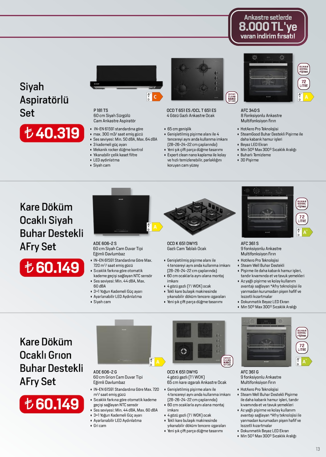 Ankastre Broşürü - Sayfa 13