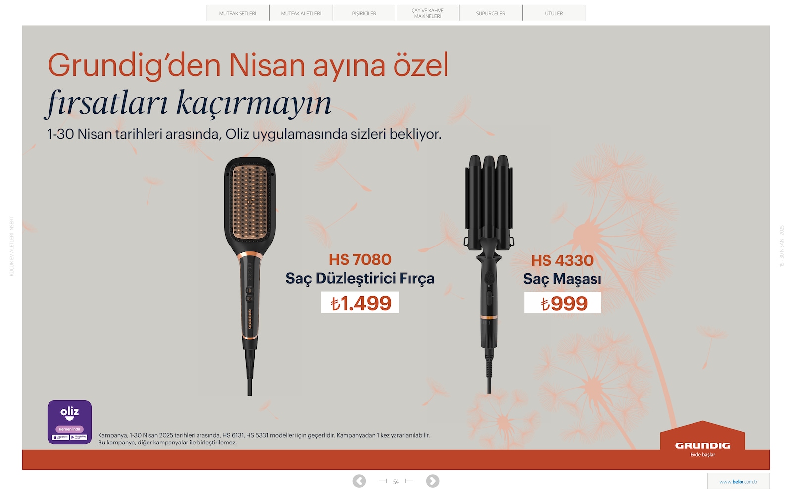 Küçük Ev Aletleri Broşürü - Sayfa 54