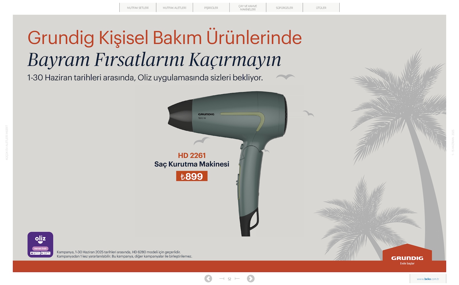 Küçük Ev Aletleri Broşürü - Sayfa 52