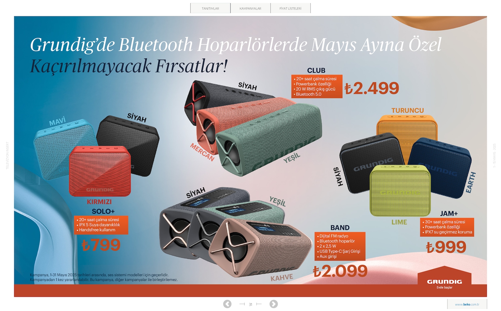 Elektronik TV Broşürü - Sayfa 31