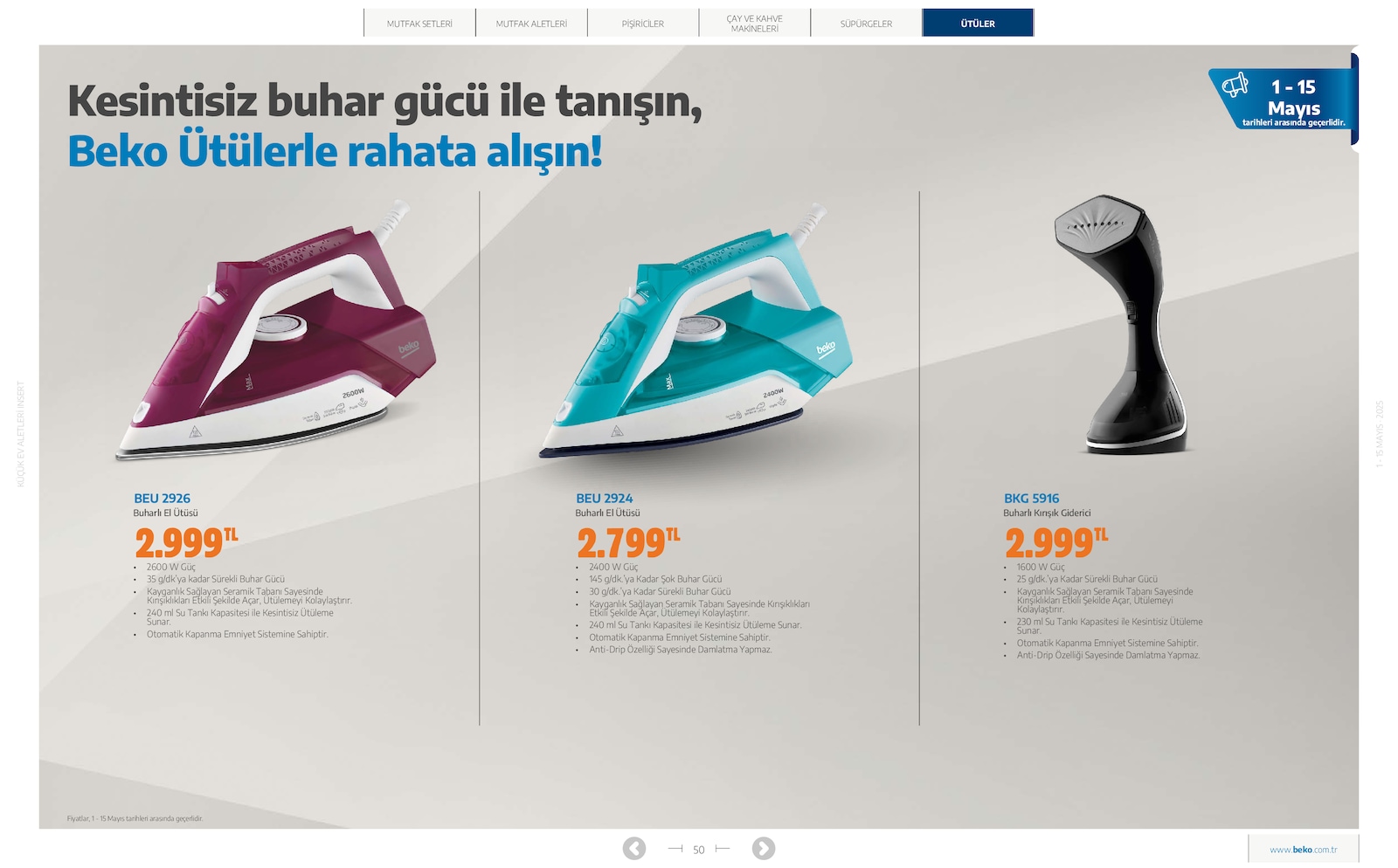 Küçük Ev Aletleri Broşürü - Sayfa 50