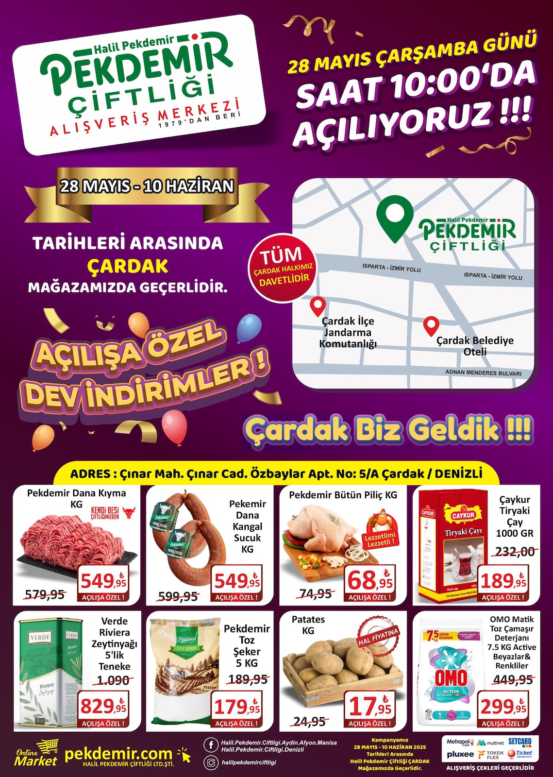 Çardak Şubesi'ne Özel Açılış İndirim Broşürü - Sayfa 1