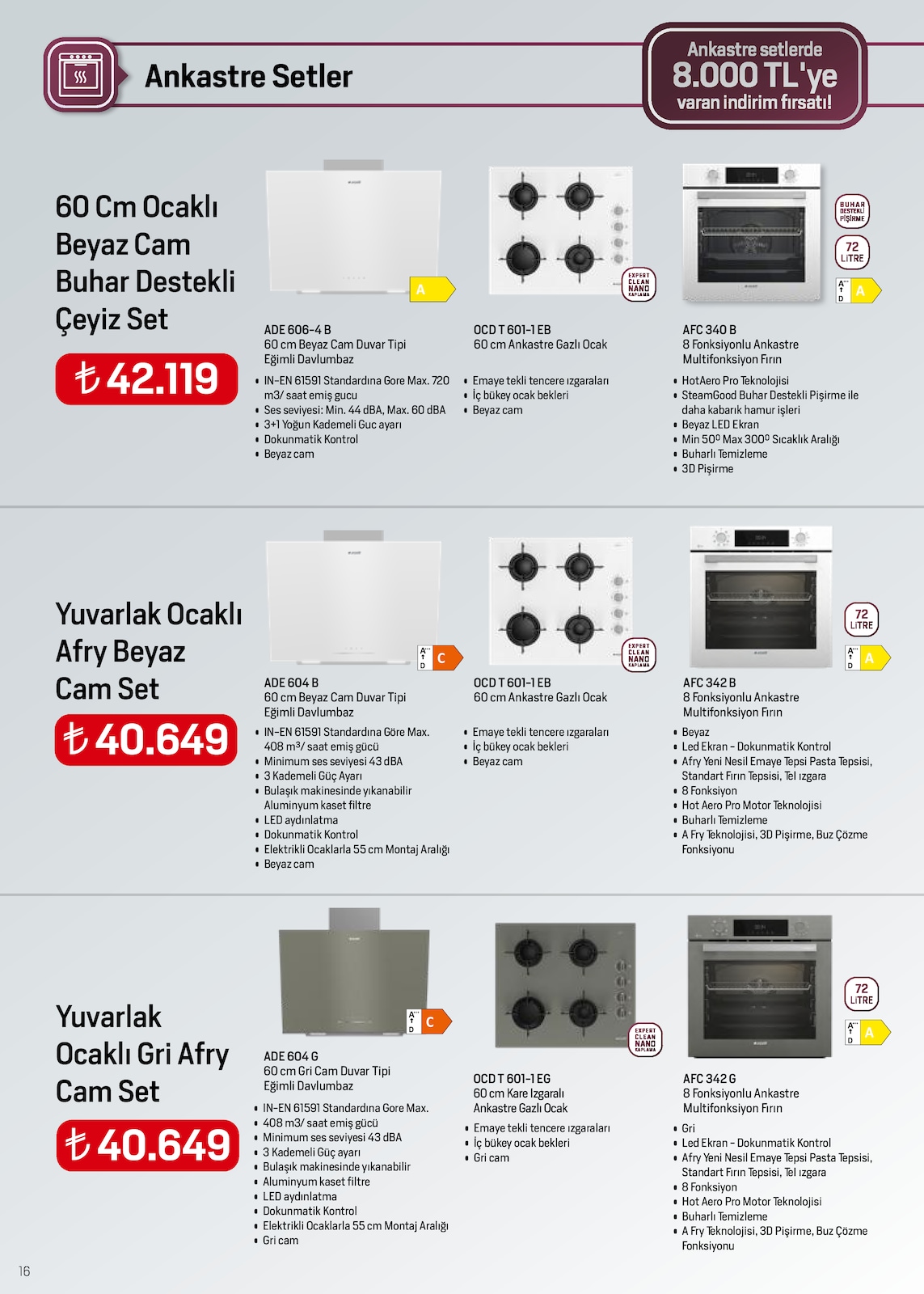 Ankastre Broşürü - Sayfa 16