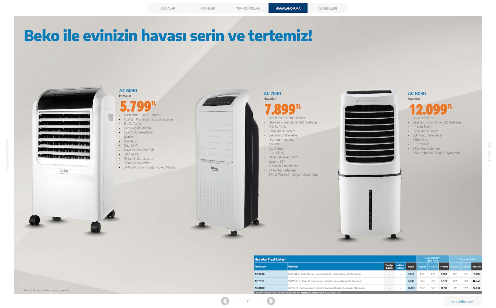İklimlendirme Broşürü - Sayfa 21
