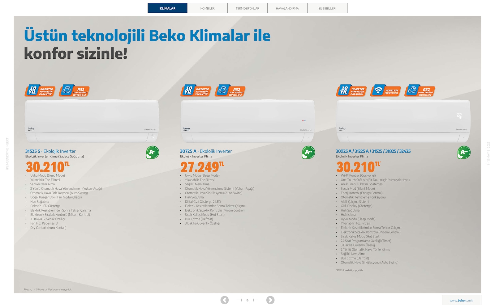 İklimlendirme Broşürü - Sayfa 9