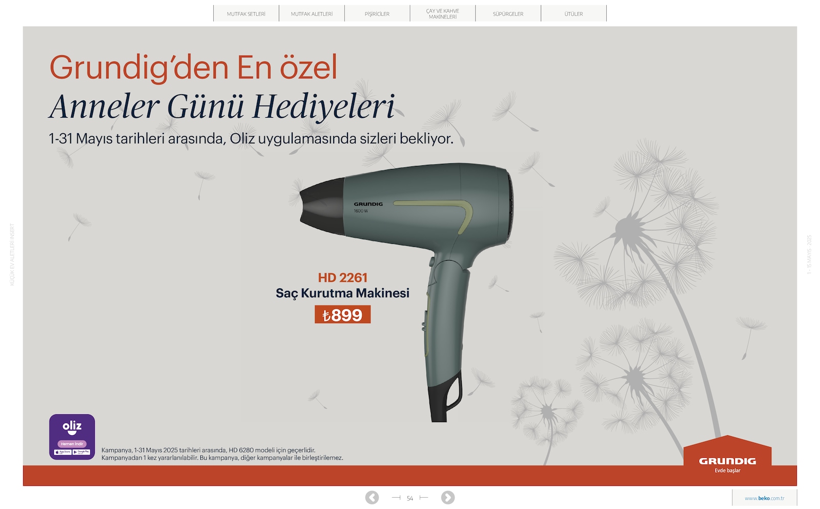 Küçük Ev Aletleri Broşürü - Sayfa 54
