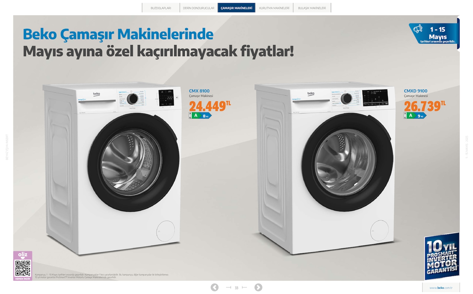 Beyaz Eşya Broşürü - Sayfa 33