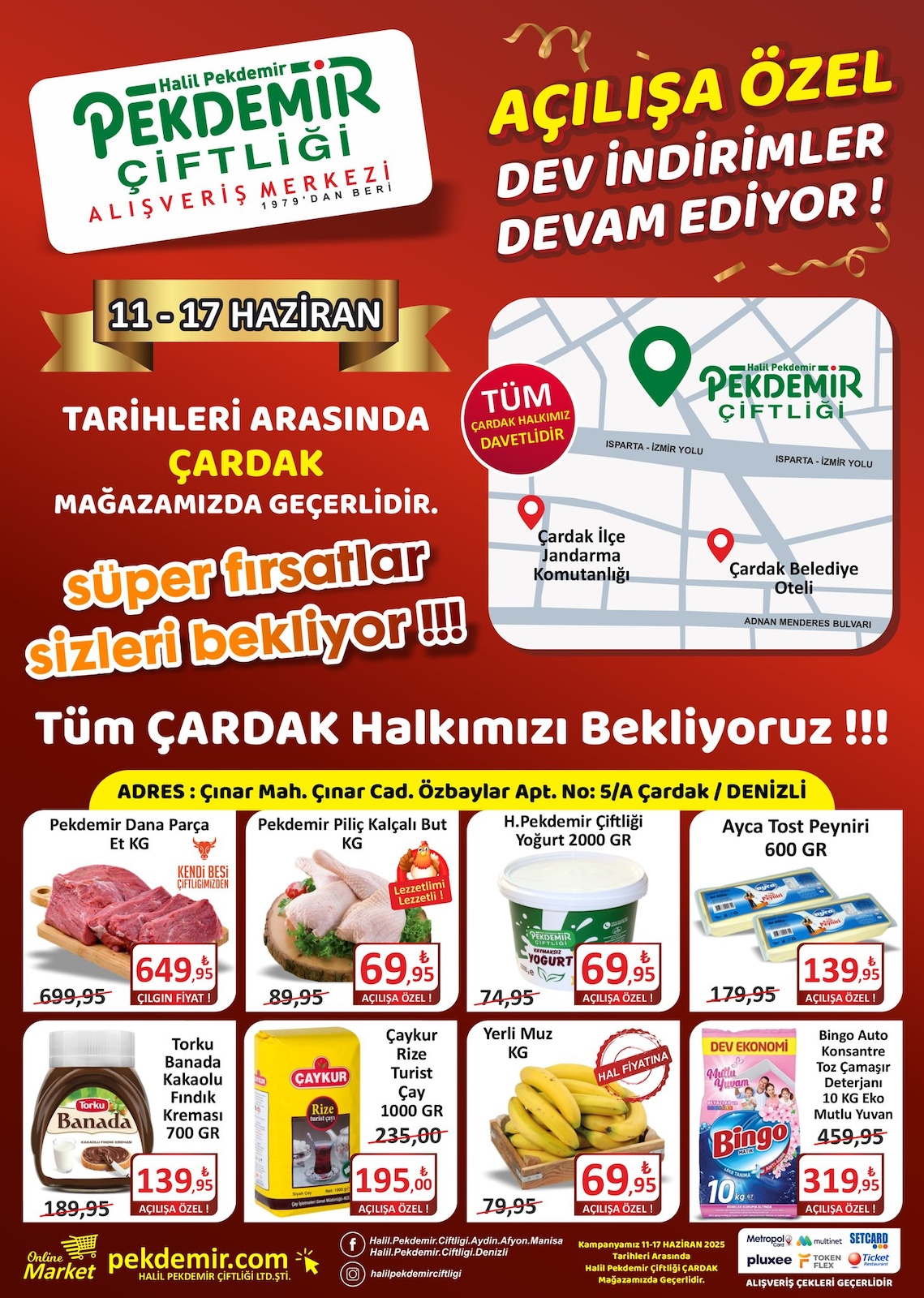 Çardak Şubesi'ne Özel İndirim Broşürü - Sayfa 1