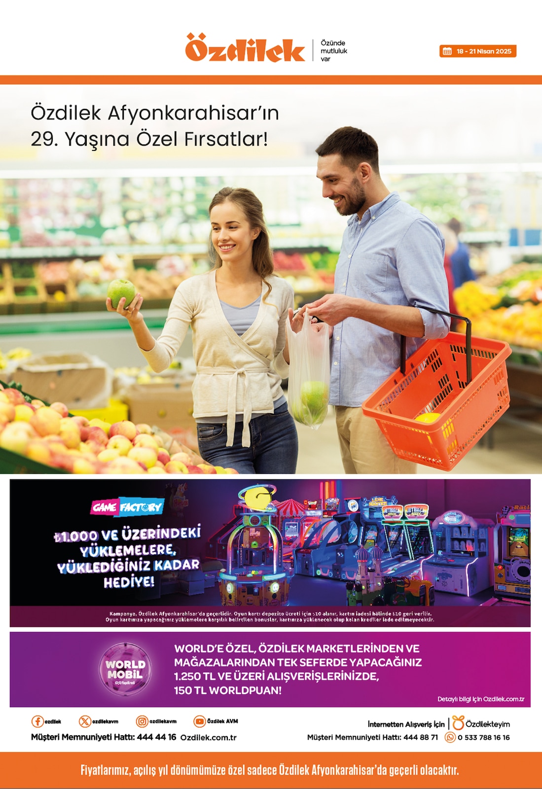 Afyonkarahisar'ın 29. Yaşına Özel Fırsatlar - Sayfa 1