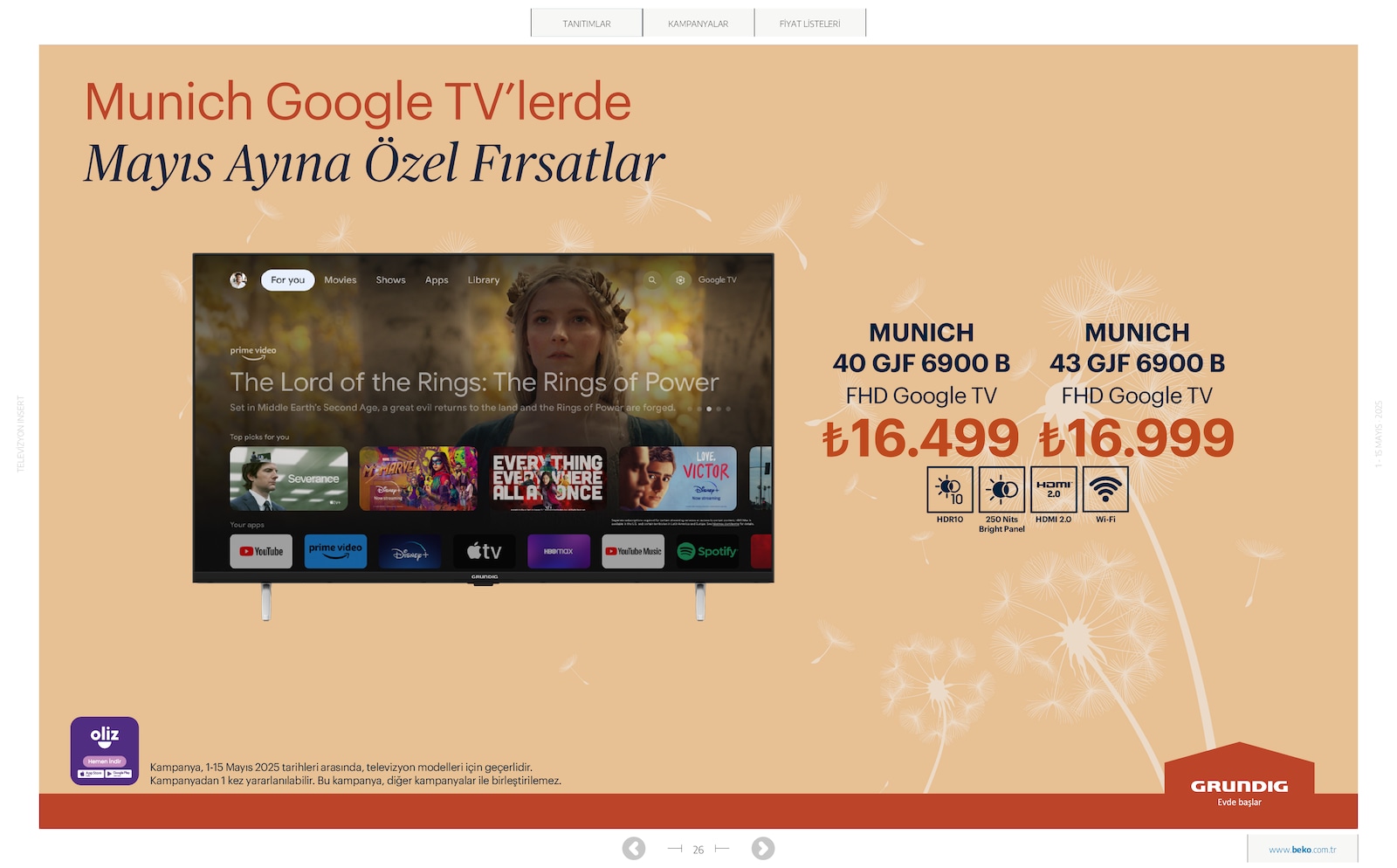 Elektronik TV Broşürü - Sayfa 26