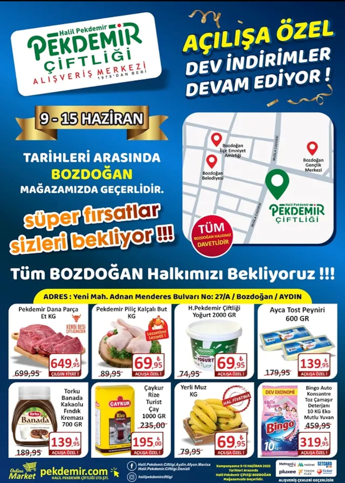Bozdoğan Şubesi'ne Özel Açılış İndirim Broşürü - Sayfa 1