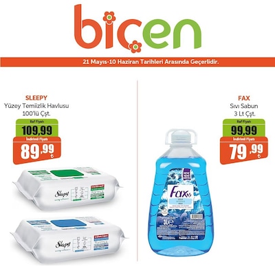 Biçen Market İndirim Broşürü Kapak Görseli