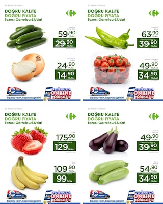 CarrefourSA Manav İndirim Broşürü Kapak Görseli