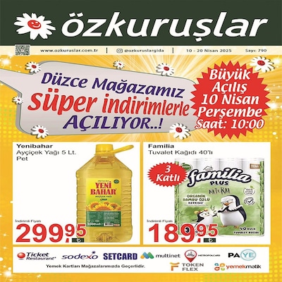 Düzce Şubesi Açılışa Özel İndirim Broşürü