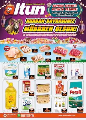 Altun Market İndirim Broşürü Kapak Görseli