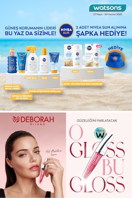 Watsons İndirim Broşürü Kapak Görseli