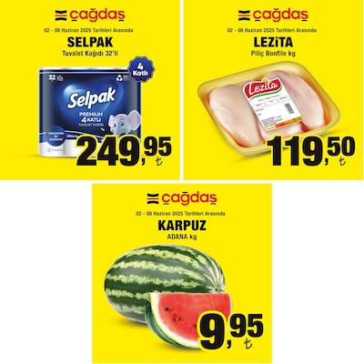 Çağdaş Marketler İndirimli Ürünler Kapak Görseli