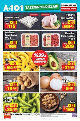 A101 Manav İndirim Broşürü Kapak Görseli
